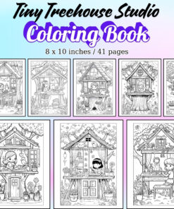 Tiny Treehouse Studio Coloring Pages / Sheets of Tiny Treehouse Studio {Coloring Book}