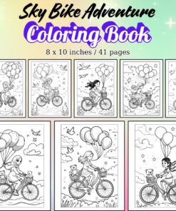 Sky Bike Adventure Coloring Pages / Sheets of Sky Bike Adventure {Coloring Book}