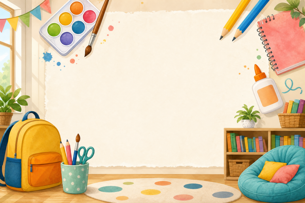 How to Make a Bright Classroom Welcome Poster with Classroom Clip Art